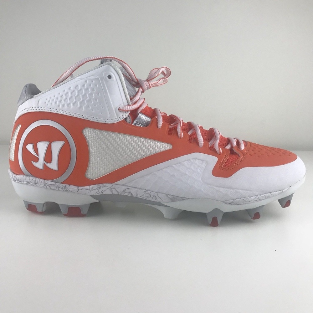 Warrior Adonis 2.0 Lacrosse Cleats Orange White
